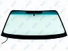 Фото NDG SUBARU FORESTER 2002- Стекло ветровое Зеленое/Зеленая полоса -С обогревом зоны дворн