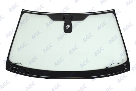 Фото NDG FORD MONDEO 2009- Стекло ветровое Зеленое - Solar Control -С полным Обогревом-Шелк.под ДД-VIN - Нижний молдинг -Изм.шелк