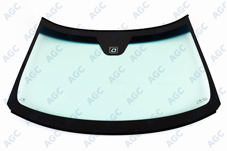 Фото MGC VOLVO S60/ V70/ XC70 2000- Стекло ветровое Зеленое/Голубая полоса + Solar control -ДД- Доп.обор