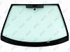 Фото MGC PEUGEOT 207 2006- Стекло ветровое Зеленое - Solar control -VIN-Инкапс