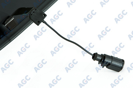Фото MGC VOLKSWAGEN TOUAREG/PORSCHE CAYENNE 2002- Стекло ветровое Зеленое/Серая полоса + Solar control -С полным обогревом-ДД-VIN-Инкапс- Изм.шелк
