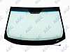 Фото MGC HYUNDAI iX35 2013- Стекло ветровое Зеленое/Голубая полоса -С обогревом зоны дворников-VIN