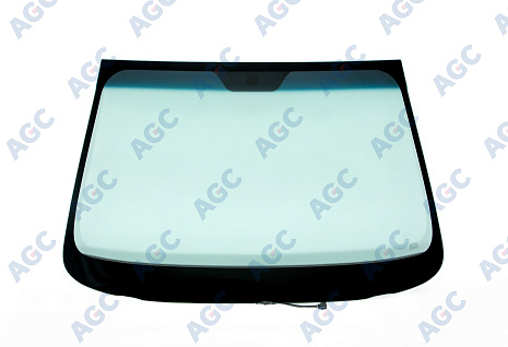 Фото MGC SSANGYONG ACTYON 2011-/KORANDO 2010- Стекло ветровое Зеленое/Голубая полоса -С обогревом зоны дворников