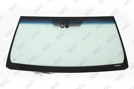 Фото NDG TOYOTA LANDCRUISER 150 PRADO 2009- Стекло ветровое Зеленое/Голубая полоса - Solar Control -С обогревом зоны дворн-Шелк под ДД (без молдинга)