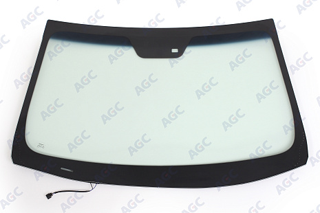 Фото NDG HYUNDAI i40 2011- Стекло ветровое Зеленое/Голубая полоса + Solar control -С обогревом зоны дворников-Место для ДД - Датч.влажности-VIN