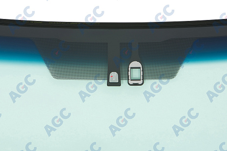 Фото MGC TOYOTA LANDCRUISER 150 PRADO 2009- Стекло ветровое Зеленое/Голубая полоса + Solar control -С обогревом зоны дворников-ДД-Доп.обор