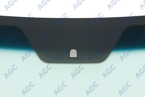 Фото MGC HYUNDAI iX35 2013- Стекло ветровое Зеленое/Голубая полоса -С обогревом зоны дворников-VIN