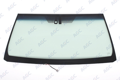 Фото MGC TOYOTA LANDCRUISER 150 PRADO 2009- Стекло ветровое Зеленое/Голубая полоса + Шумоизоляция -Ант-С обогревом зоны дворников-ДД-Инкапс-Изм.шелк