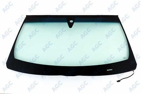 Фото MGC INFINITI FX (S51)/QX70 2008- Стекло ветровое Зеленое/Голубая полоса + Solar control -С обогревом зоны дворников-ДД-VIN-Инкапс