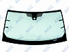 Фото MGC LAND ROVER DISCOVERY IV 2009- Стекло ветровое Зеленое - Solar control -С полным обогревом-Изм.ДД-VIN-Доп.обор-Изм.держ.зерк+шелк