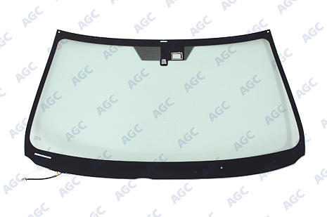 Фото AGC LEXUS IS200/250/350 2005- Стекло ветровое Зеленое - Solar control -С обогревом зоны дворников-ДД-VIN- Изм.шелк