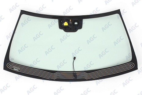 Фото MGC MERCEDES GLE/GLS W166 2015- Стекло ветровое Зеленое - Кам -С Обогревом зоны дворн - ДД - VIN- Инк