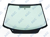 Фото БЕЗ РГ! CITROEN C4 2004-2011 Стекло ветровое Зеленое - Solar control -VIN-Доп.обор