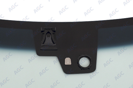Фото AGC NISSAN PATROL Y62/ INFINITI QX56/INFINITI QX80 2010-2018 Стекло ветровое Зеленое/Голубая полоса -Изм.Кам -С обогревом зоны дворников -ДД-VIN