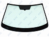 Фото NDG NISSAN QASHQAI P32L/QASHQAI +2 2006- Стекло ветровое Зеленое - Solar Control -VIN