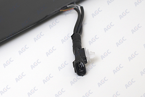 Фото AGC LEXUS ES 200/250 VI/300H/350 VI 2013-Стекло ветровое Зеленое/Голубая полоса- ДД- С обогревом зоны дворников-VIN