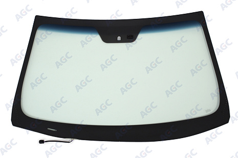 Фото MGC HYUNDAI i40 2011- Стекло ветровое Зеленое/Голубая полоса + Solar control -С обогревом зоны дворников-ДД- Без Датч.влажн-VIN