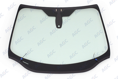 Фото NDG FORD FOCUS III 2011- Стекло ветровое Зеленое - Solar control -С полным обогревом-Место для ДД-VIN-Изм.шелк (Без молдинга)