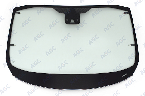 Фото AGC FORD TRANSIT CUSTOM/TOURNEO CUSTOM 2013- Стекло ветровое Зеленое - Solar control -Кам -С полным Обогревом-ДД-VIN- Доп.обор