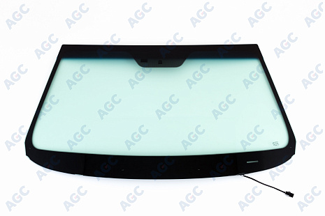 Фото MGC KIA SORENTO 2009- Стекло ветровое Зеленое/Голубая полоса + Solar control -С обогревом зоны дворников-ДД-VIN- Изм.шелк