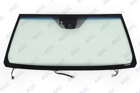 Фото MGC TOYOTA LANDCRUISER J200 2015- Стекло ветровое Зеленое/Голубая полоса + Шумоизоляция -Кам -С полным обогревом+обогрев зоны дворников -ДД-VIN-Изм.шелк