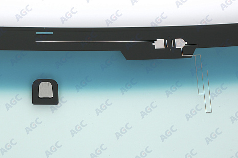 Фото MGC TOYOTA HI-LUX/FORTUNER 2015- Стекло ветровое Зеленое/Зеленая полоса + Solar control - Ант (без скобы)