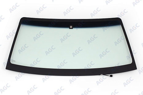 Фото MGC MITSUBISHI PAJERO III/PAJERO IV/SHOGUN 2003-2007 Стекло ветровое Зеленое/Голубая полоса -С обогревом зоны дворников