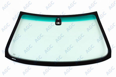 Фото MGC BMW X5 E53 2000-2006 Стекло ветровое Зеленое/Зеленая полоса + Solar control -ДД-VIN