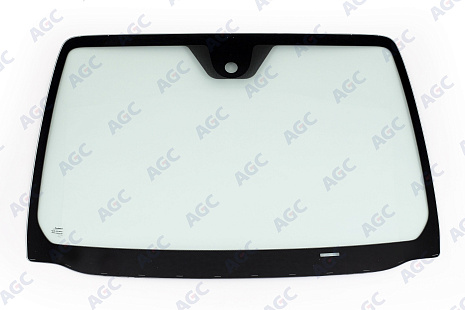 Фото NDG NISSAN NOTE 2006- Стекло ветровое Зеленое - Solar control -Место для ДД-VIN- Изм.шелк (Без молдинга)