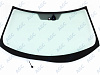 Фото MGC MITSUBISHI OUTLANDER XL/PEUGEOT 4007/CITROEN C-CROSSER 2007- Стекло ветровое Зеленое -С обогревом зоны дворников-ДД- Изм.шелк