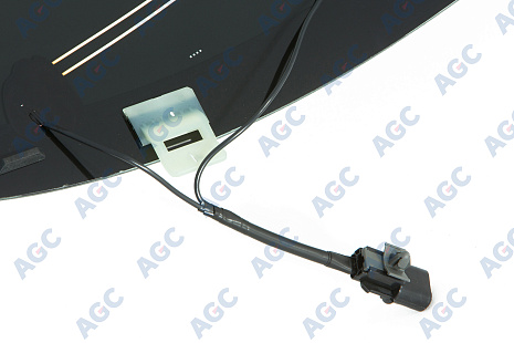 Фото MGC HYUNDAI TUCSON 2015- Стекло ветровое Зеленое/Голубая полоса + Solar control +Шумоизоляция -С обогревом зоны дворников- Датч.влажн-VIN-Доп.обор
