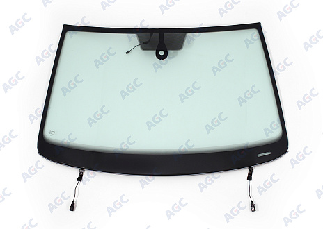 Фото MGC VOLKSWAGEN POLO V 4D СЕД 2015- Стекло ветровое Зеленое - Solar control -С полным обогревом-ДД-VIN-Доп.обор