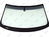 Фото NDG AUDI A6 2004-2011 Стекло ветровое Зеленое/Серая полоса + Solar control -Место для ДД-VIN (Без молдинга)