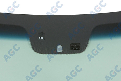 Фото MGC KIA OPTIMA 2013- Стекло ветровое Зеленое/Голубая полоса + Solar control -С обогревом зоны дворников -Изм.дд-Датч.влажн-VIN Изм.шелк