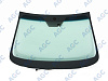 Фото MGC SSANGYONG ACTYON 2011-/KORANDO 2010- Стекло ветровое Зеленое/Голубая полоса + Solar control -С обогревом зоны дворников-ДД- Изм.шелк