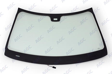 Фото NDG MERCEDES S-CLASS W221 2005- Стекло ветровое Зеленое - Solar control -С обогревом зоны дворников -Место для ДД- Инкапс - Без молдинга