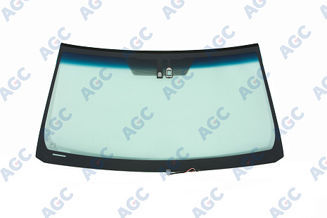 Фото MGC TOYOTA LANDCRUISER 150 PRADO 2009- Стекло ветровое Зеленое/Голубая полоса + Solar control -С обогревом зоны дворников-ДД-Доп.обор