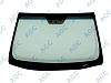 Фото MGC HYUNDAI i40 2011- Стекло ветровое Зеленое/Голубая полоса + Solar control -С обогревом зоны дворников-ДД-Датч.влажн-VIN