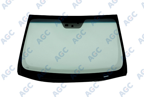 Фото MGC HYUNDAI i40 2011- Стекло ветровое Зеленое/Голубая полоса + Solar control -С обогревом зоны дворников-ДД-Датч.влажн-VIN