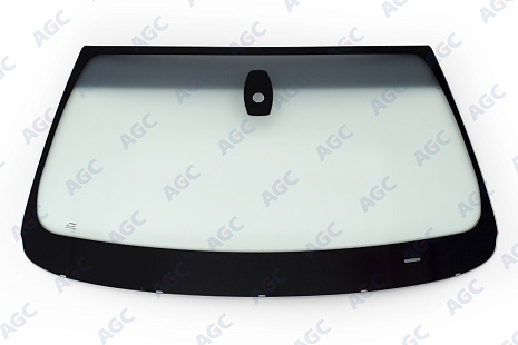 Фото NDG BMW X6 E71 2009- Стекло ветровое Зеленое/Серая полоса + Solar Control -Место под ДД-VIN-Изм.ДД