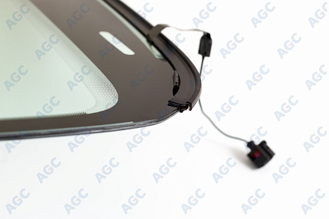 Фото MGC БЕЗ РГ! VOLKSWAGEN PASSAT B6 2005- Стекло ветровое Зеленое - Solar control -С полным обогревом-VIN-Доп.обор