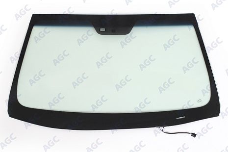 Фото NDG HYUNDAI i40 2011- Стекло ветровое Зеленое/Голубая полоса + Solar control -С обогревом зоны дворников-Место для ДД - Датч.влажности-VIN