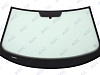 Фото NDG VOLKSWAGEN JETTA 2005- Стекло ветровое Зеленое - Solar Control -VIN- Ниж.молдинг