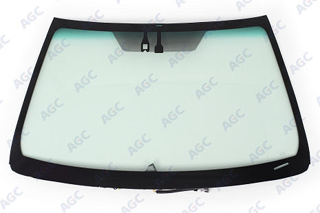 Фото MGC TOYOTA CAMRY 2011-2014 Стекло ветровое Зеленое/Зеленая полоса + Шумоизоляция -С полным обогревом-ДД-VIN - Доп.обор