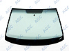 Фото MGC SKODA OCTAVIA A5 2004- Стекло ветровое Зеленое/Серая полоса + Solar control -VIN-Инкапс