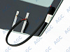 Фото MGC SUBARU B9 TRIBECA 4D UTILITY 2005- Стекло ветровое Зеленое/Голубая полоса + Solar control -С обогревом зоны дворников-VIN