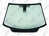 Фото БЕЗ РГ! CITROEN C4 2004-2011 Стекло ветровое Зеленое - Solar control -ДД-VIN-Доп.обор- Изм.шелк