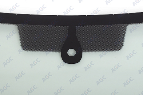 Фото NDG SKODA OCTAVIA A7 2013- Стекло ветровое Зеленое - Solar Control -Шелк.под ДД-VIN - Нижний молдинг
