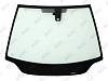 Фото NDG HONDA CIVIC 2005- Стекло ветровое Зеленое - Solar Control -Шелк под ДД- VIN- Изм.шелк (без молдинга)