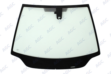 Фото NDG HONDA CIVIC 2005- Стекло ветровое Зеленое - Solar Control -Шелк под ДД- VIN- Изм.шелк (без молдинга)